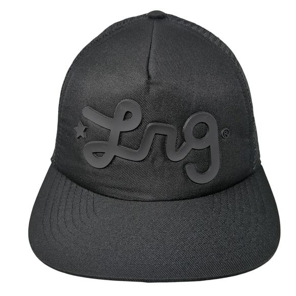 Lrg Clothing Equipment Snapback Trucker Hat Black One Size Adjustable Mesh Back - Picture 1 of 9